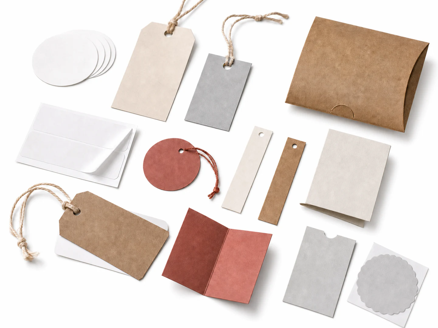Labels, stickers and paper hang tags